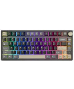კლავიატურა Royal Kludge RK R75 RGB Mechanical Keyboard, Brown switch, Hot Swappable, Type-C wired, Phantom  - Primestore.ge