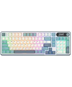 Royal Kludge RK S98 RGB Mechanical Keyboard, Brown switch, Smart Display, Hot Swappable, Type-C wired, Bluetooth 5.0, 2.4GHz, Light Cloud