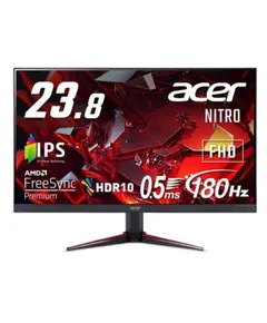 Acer UM.QV0EE.304 Nitro, 23.8", Monitor, FHD, IPS, HDMI, DP, Black