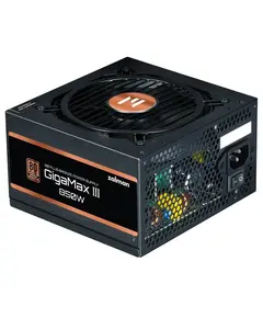 Power supply unit Zalman PSU Gigamax 3 (850W), 88%, 80+ Bronze, 120mm, 1xMB 24pin(20+4), 2xCPU (8pin(4+4)+8pin), 3xMolex, 6xSATA, 4xPCIe 8pin(6+2), 1x12VHPWR, Semi Modular