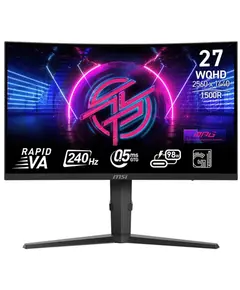 მონიტორი MSI 9S6-3CD04H-061 MPG 275CQRXF, 27", Monitor, WQHD, VA, HDMI, USB-C, USB, DP, Black  - Primestore.ge