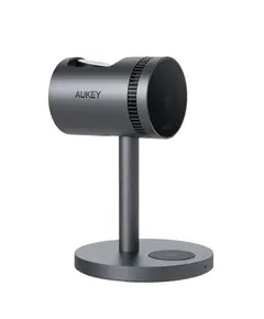 უსადენო დამტენი Aukey 3 in-1 15W LC-MC311A MagFusion Pro Qi2 Active Cooling Wireless Charging Station Gray  - Primestore.ge