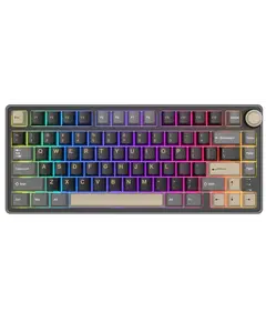 კლავიატურა Royal Kludge RK R75 RGB Mechanical Keyboard, K silver switch, Hot Swappable, Type-C wire, Phantom  - Primestore.ge