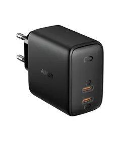 ადაპტერი Aukey PA-B4T 45W 2-Port PD Wall Charger Black  - Primestore.ge