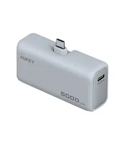 პორტატული დამტენი Aukey PB-Y59 Spark Mini 5000mAh 22.5W Compact Powerbank with USB-C Connector - White  - Primestore.ge