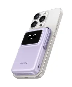 Portable Charger UGREEN PB572 (45328) Uno, 10000mAh, Magnetic Wireless Power Bank, Purple