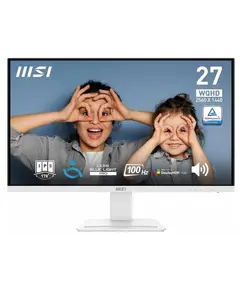 მონიტორი MSI 9S6-3PB69H-054 PRO MP273QW E2, 27", Monitor, WQHD, IPS, HDMI, DP, 3.5mm, White  - Primestore.ge