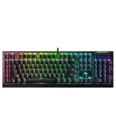 კლავიატურა Razer Keyboard mechanical BlackWidow V4 X 110key, Green Switch, USB-A, EN/RU, RGB, black  - Primestore.ge