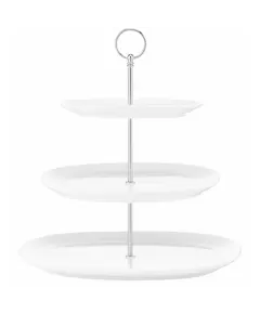 Cake stand Ardesto Tier, 32x32cm, porcelain, white