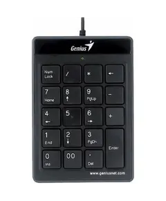 Genius 110 Keyboard, Wired, USB, NumPad, Black
