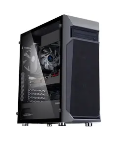 ქეისი Zalman PC case Z1 Plus without PSU, 2xUSB3.0, 1xUSB2.0, 3x120mm, VGA 385mm, LCS ready, TG Side Panel, ATX, black  - Primestore.ge