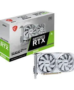 ვიდეო დაფა MSI Graphic Card GeForce RTX 3050 VENTUS 2X XS 8G WHITE OC  - Primestore.ge
