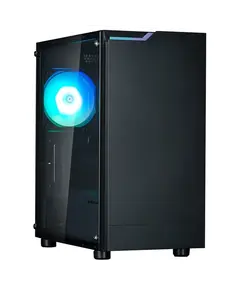 კომპიუტერის ქეისი Zalman PC case T4 Plus without PSU, 2xUSB3.0, 1xUSB2.0, 1x120mm ARGB, VGA 320mm, TG Side Panel, mATX, black  - Primestore.ge