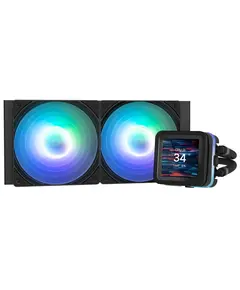 ქულერი Zalman LCS Alpha 2DS A24 ARGB, LGA1851, 1700, 1200, 115x, AM5, AM4, TDP 320W, black  - Primestore.ge