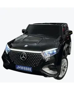 ბავშვის ელექტრო მანქანა mercedes-benz JHW-8888-BLACK, ტყავის სავარძლით - Primestore.ge