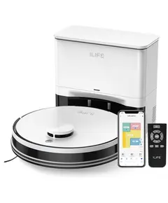 რობოტი მტვერსასრუტი Ilife A30 Pro, 5000Pa, LiDAR, Robot Vacuum Cleaner, White  - Primestore.ge