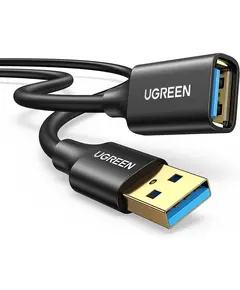 USB დამაგრძელებელი UGREEN US129 (90722), USB 3.0 Male to USB Female, Extension Male Cable, 5m, Black  - Primestore.ge