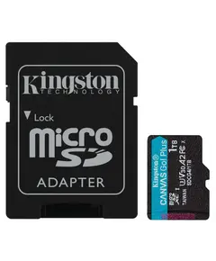 ფლეშ მეხსიერების ბარათი Kingston Canvas Go Plus 1TB microSD Card | Up to 200MB/s | Class 10, UHS-I, U3, V30, A2 | SDCG4/1TB  - Primestore.ge