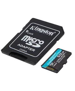 ფლეშ მეხსიერების ბარათი Kingston Canvas Go Plus 512GB microSD Card | Up to 200MB/s | Class 10, UHS-I, U3, V30, A2 | SDCG4/512GB  - Primestore.ge