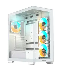 ქეისი Gigabyte C500 PANORAMIC STEALTH ICE 4x120mm ARGB Fans Mid Tower White - C500PI ST - Primestore.ge