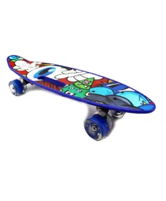 Skateboard M350YST-EYE with luminous wheels and handle