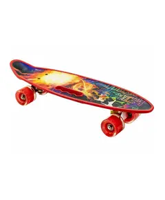 Skateboard M350YST-FIRE with luminous wheels and handle