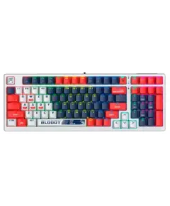 კლავიატურა A4tech Bloody S98 RGB Mechanical Gaming Keyboard Red Switch US Layout Sports Navy  - Primestore.ge