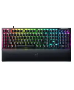 კლავიატურა Razer Keyboard mechanical BlackWidow V4, 114key, Green Switch, USB-A, EN, RGB, black  - Primestore.ge