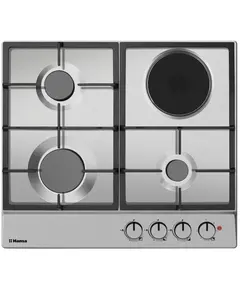 ქურის ზედაპირი Hansa combined (3 gas + 1 electrical), 59cm, cast-iron, inox - Primestore.ge