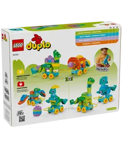 ლეგო LEGO Constructor DUPLO Town 3in1 Dinosaurs on Wheels  - Primestore.ge
