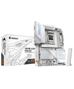 დედა დაფა GIGABYTE Motherboard X870E AORUS PRO ICE sAM5 X870 4xDDR5 M.2 HDMI Wi-Fi BT ATX - Primestore.ge