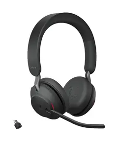 ყურსასმენი Jabra 26599-999-899 Evolve2 65 Link380c MS Stereo, Headset, Wireless, USB-C, BT, Black  - Primestore.ge