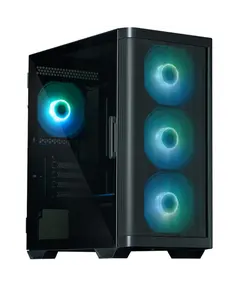 კომპიუტერის ქეისი Zalman PC case M4 without PSU, 2xUSB3.0, 1xUSB2.0, 4x120mm ARGB, VGA 320mm, LCS ready, TG Side Window, mATX, black - Primestore.ge