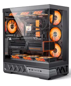 კომპიუტერის ქეისი Golden Field BALANCE WORLD 1 Black 7x120mm RGB Fans - Primestore.ge