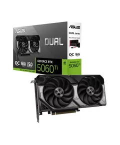 ვიდეო დაფა ASUS Graphic Card GeForce RTX 5060 TI 16GB GDDR7 OC DUAL-RTX5060TI-O16G - Primestore.ge