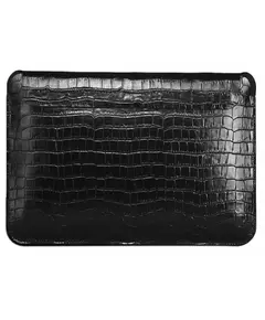 WiWU 13.3'' Skin Croco Genuine Leather Sleeve Black