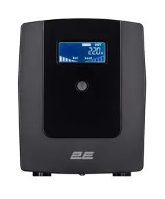უწყვეტი კვების წყარო 2E DD1500, 1500VA/900W, LCD,USB, 3xSchuko - Primestore.ge