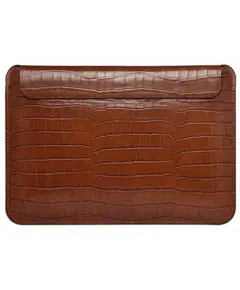 ნოუთბუქის ქეისი WiWU 13.3'' Skin Croco Geniunie Leather Sleeve Brown  - Primestore.ge
