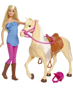 ბარბის თოჯინა MATTEL Barbie Doll & Horse  - Primestore.ge