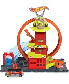 Mattel HW City Super Fire Station toy set