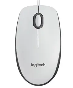 LOGITECH M100 Corded Mouse-WHITE