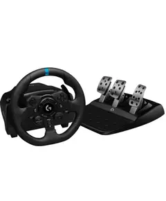 კომპიუტერული საჭე და პედლები LOGITECH G923 Racing Wheel and Pedals - PC/XB - BLACK - USB  - Primestore.ge