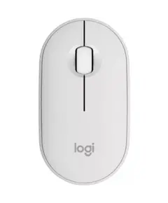 LOGITECH Pebble Mouse 2 M350s - TONAL WHITE - BT - EMEA-808 - DONGLELESS