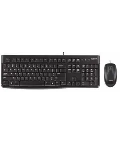 კლავიატურა და მაუსი LOGITECH MK120 Corded Combo - BLACK - USB - RUS  - Primestore.ge