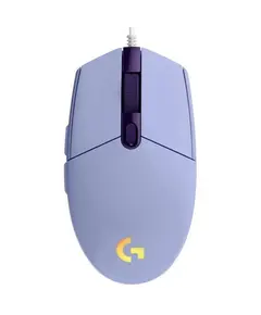 LOGITECH G203 LIGHTSYNC Corded Gaming Mouse - LILAC - USB