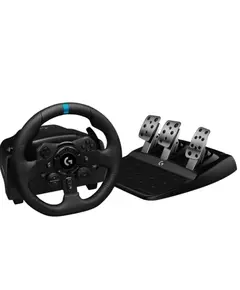 კომპიუტერული საჭე და პედლები LOGITECH G923 Racing Wheel and Pedals - PC/PS - BLACK - USB - Primestore.ge