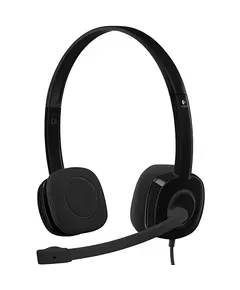 LOGITECH H151 Corded Stereo Headset - BLACK - 3.5 MM