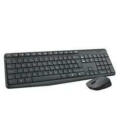 კლავიატურა და მაუსი LOGITECH MK235 Wireless Combo - GREY - RUS  - Primestore.ge
