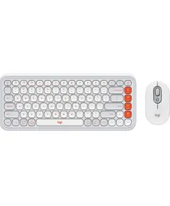 კლავიატურა და მაუსი LOGITECH POP ICON COMBO - OFF WHITE - US INT'L - BT - N/A - INTNL-973  - Primestore.ge