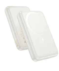პორტატული დამტენი Hoco J141 Grace PD20W magnetic power bank(10000mAh)  milky white  - Primestore.ge